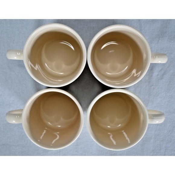 Set of (4) Vintage Corelle Corning Ware Forever Yours Pink Heart Coffee Mugs - Picture 4 of 6